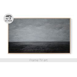 Samsung Frame art TV Digital Download 4K, Frame TV art landscape painting neutral, Abstract farmhouse Frame TV art | 673