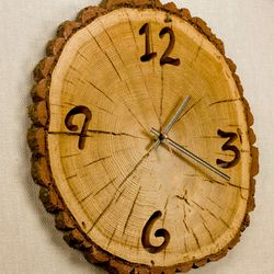 unique wall clock, wood clocks, wooden clock, antique clock, wooden slice, vintage wall clock, beach clock, natural wood