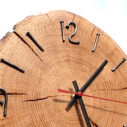 decorative wall clock wood clocks, wooden clock, unique wall clock, beach clock, antique clock, metal wall clock,