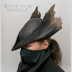 Hunter Leather Hat v.4 Inspired Bloodborne / good hunter / custom size / handmade / collectible / cosplay