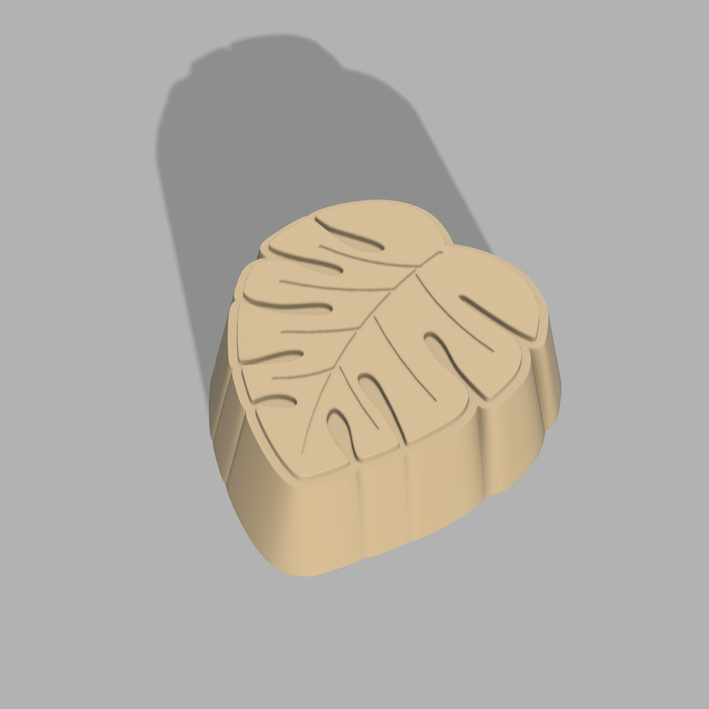 Monstera Bath Bomb 3d printing File