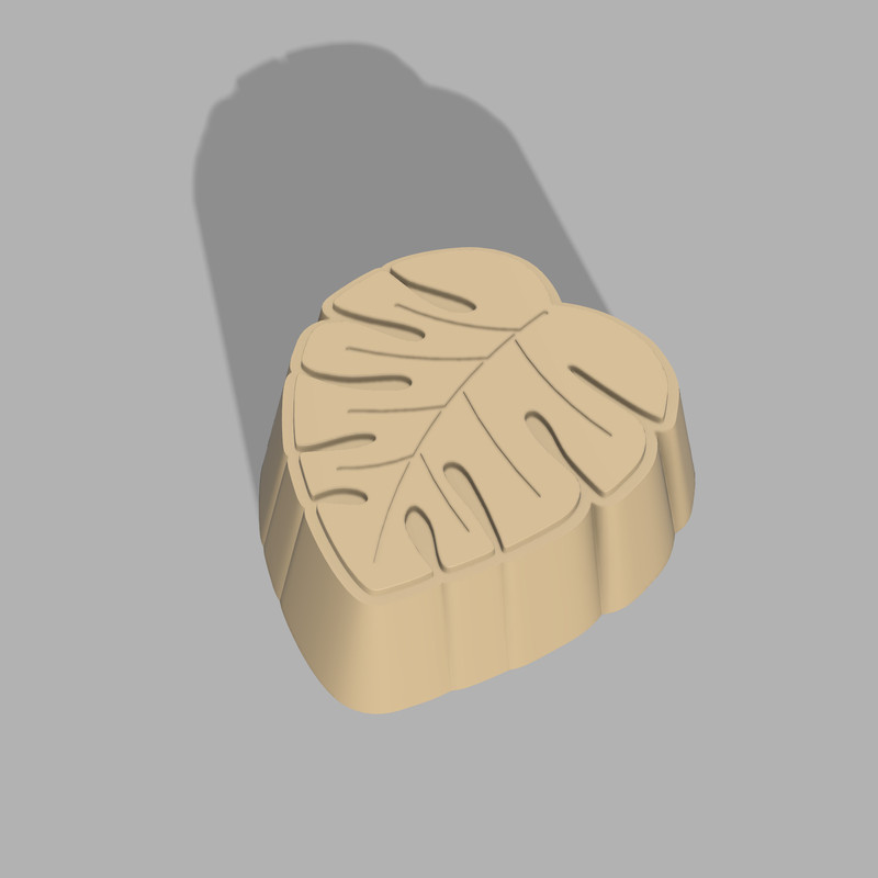 Monstera Bath Bomb 3d printing File