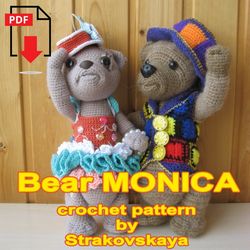 TUTORIAL: Bear MONICA crochet pattern 2 in 1 set