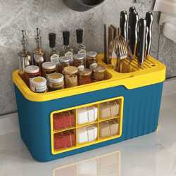 Multifunctional Seasoning Box Rack