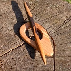 Wood Shawl Pin, Scarf Pin, Wooden Shawl Pin, Shawl Stick, Wooden Brooch, Handcrafted Shawl Pin, Figure Wooden Shawl Pin,