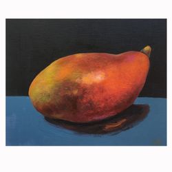 Mango Painting Fruit Original Art Realism Artwork