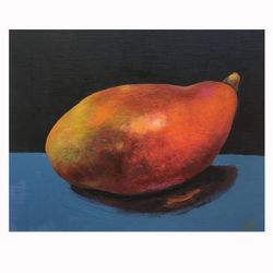 mango painting fruit original art realism artwork