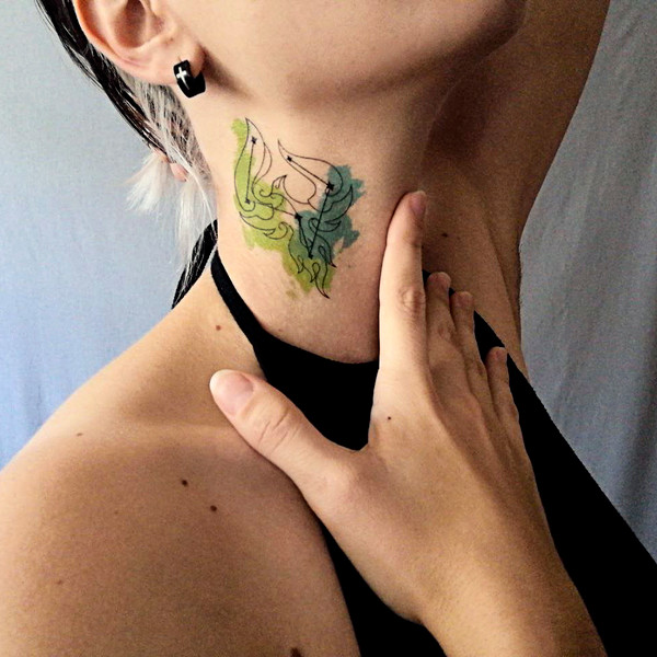 Genshin Impact fake tattoo Constellation Temporary sticker tat Chinese kawaii gift Otaku weeb design Geek colorful art 5
