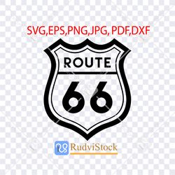 Tribal Svg. Route 66 road american sign