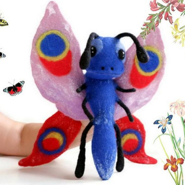 Butterfly toy puppet