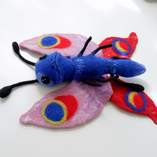 Butterfly toy puppet
