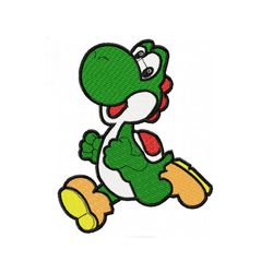 Yoshi Super Mario Machine Embroidery Patch, Embroidered Cartoon Characters, Custom Patches, Clothes Patch, Download