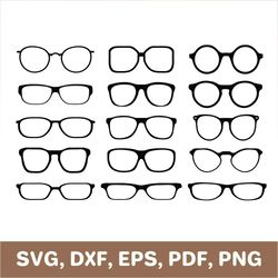 Glasses svg, glasses dxf, glasses template, glasses png, glasses cut file, glasses cutout, glasses laser cut, Cricut