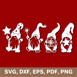 Gnome svg, christmas gnomes svg, gnome dxf, gnomes dxf, gnome png, gnomes png, gnome cut file, gnome cutout, Cricut, SVG