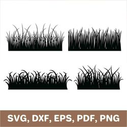 Grass svg, grass dxf, grass template, grass png, grass cut file, grass cutout, grass die cut, grass pdf, Cricut, SVG