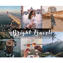 TRAVEL Mobile Lightroom Presets, Travel Preset, Travel blogger preset, Natural Mobile presets, Bright Lightroom presets