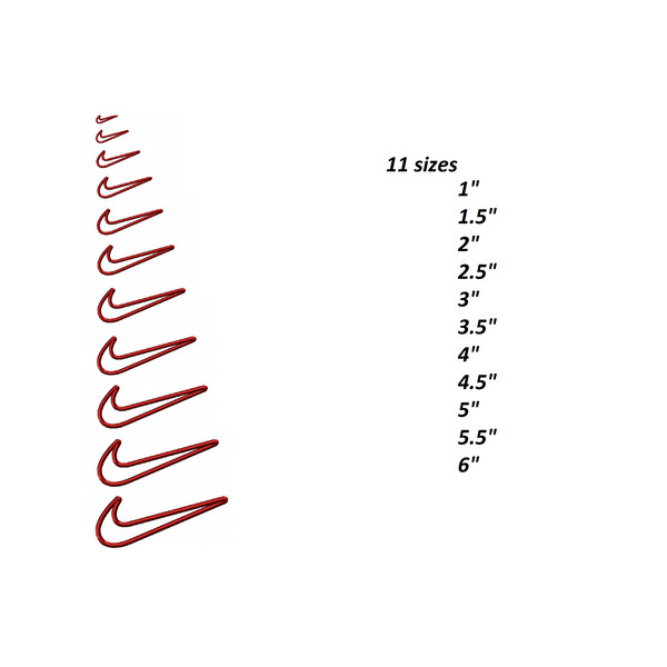 Nike Satin Embroidery Design, classic original swoosh logo