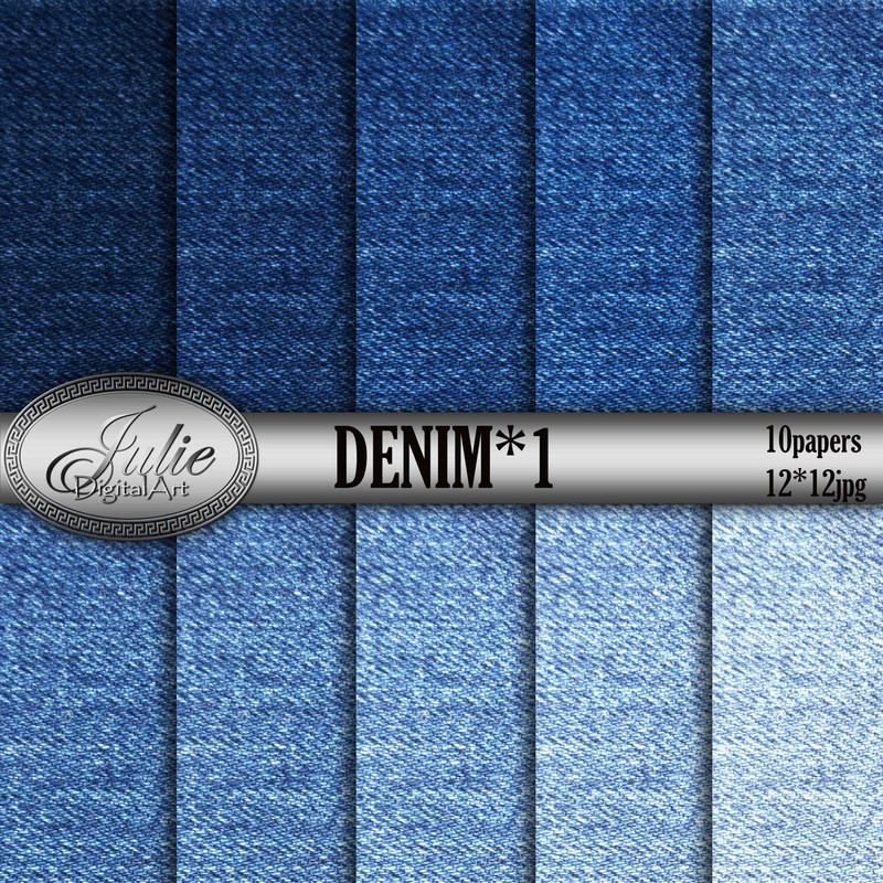 Seamless denim fabric digital paper Instant download