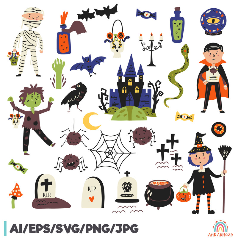 Halloween Scary Clipart UI.jpg