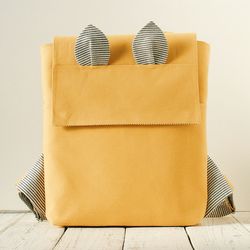 Pockets backpack. Sewing pattern PDF
