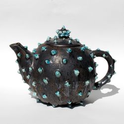 Galaxy Handmade Teapot spikes Textured dishes Ceramic Tea pot designer teapot Crystal style Ceramics dishes