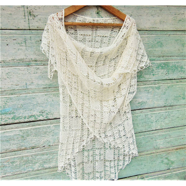 Ivory knit bridal shawl (5).JPG