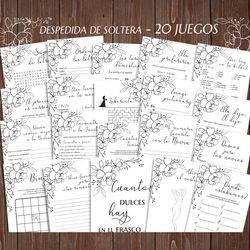 white black despedida de soltera, despedida de soltera juegos, spanish bridal shower games, bridal games in spanish