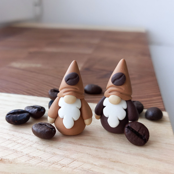 Coffee Gnome - miniature gnome figurine - kitchen gnomes 6.jpg