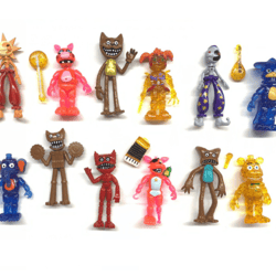 12pcs Set Five Nights At Freddy's FNAF Nightmare Action Figure Cake Toppers Toy