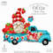 Strawberry truck gnome turquoise_1.JPG