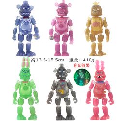 6pcs SET FNAF Five Nights At Freddy's Action Figure Gift Toy Phosphoric 6'' 2022