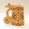 2 Vintage Wooden Mug with the lid Carved Wood with pyrography Made in USSR 1970’s.jpg