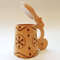 6 Vintage Wooden Mug with the lid Carved Wood with pyrography Made in USSR 1970’s.jpg