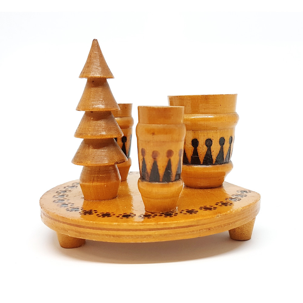 3 Vintage Wooden Pencil Holder Desktop device USSR 1970s.jpg