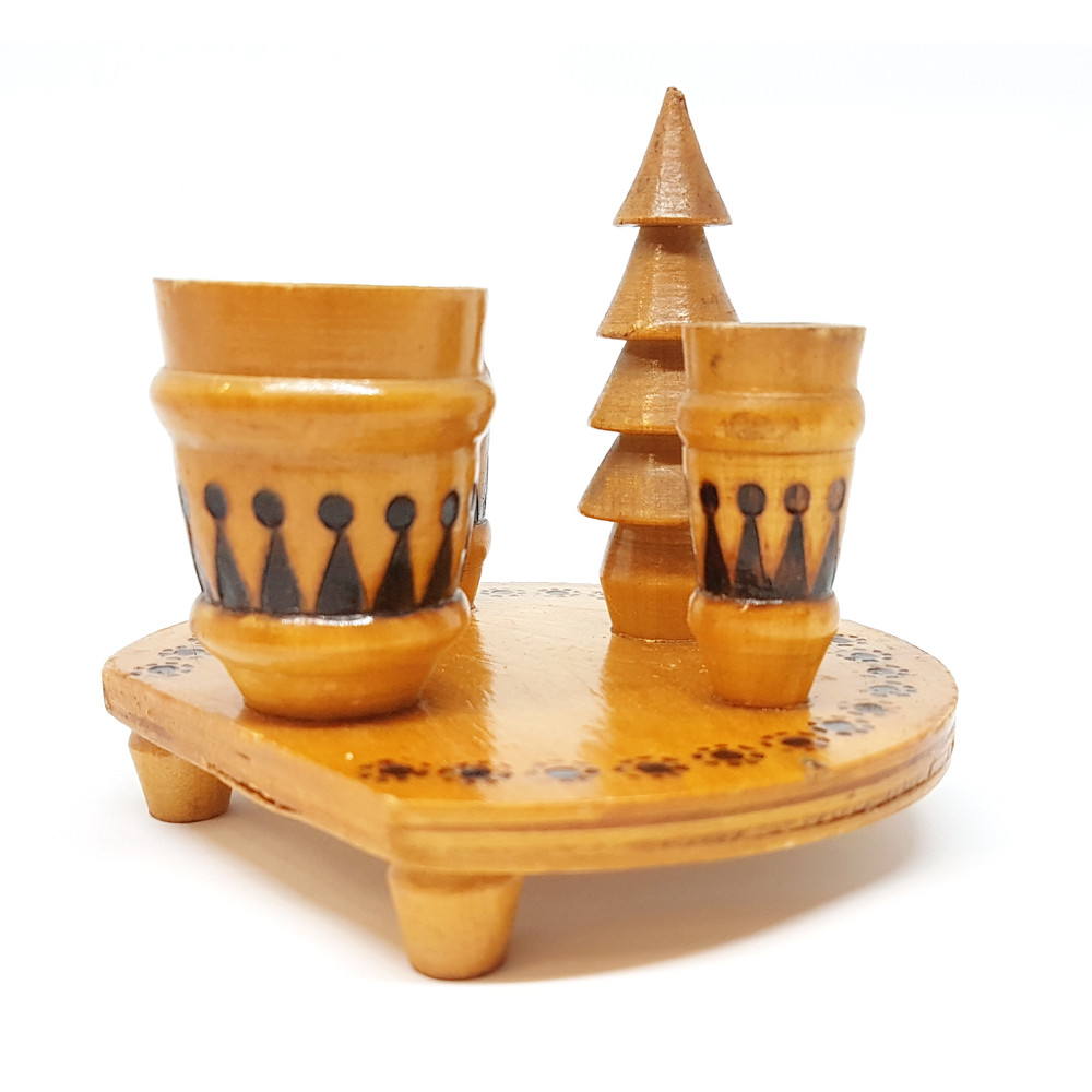 5 Vintage Wooden Pencil Holder Desktop device USSR 1970s.jpg