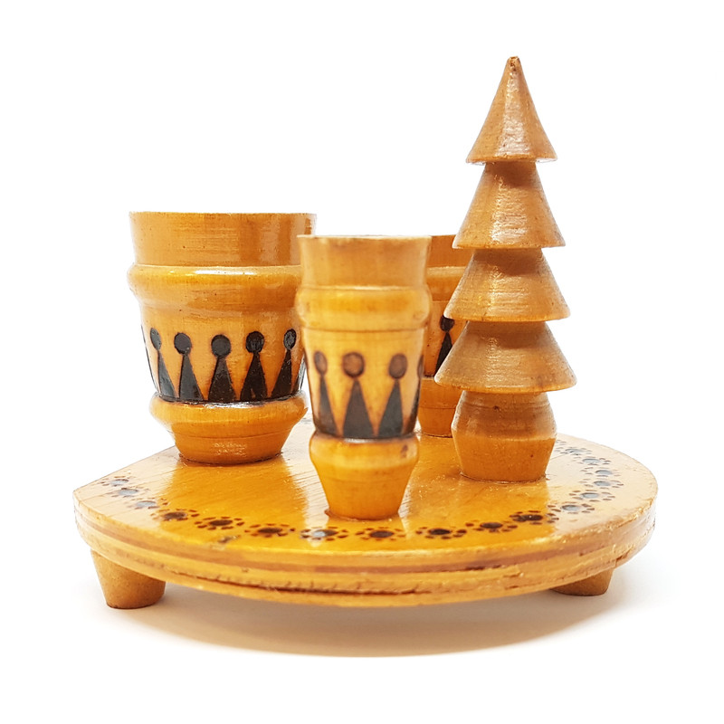 6 Vintage Wooden Pencil Holder Desktop device USSR 1970s.jpg