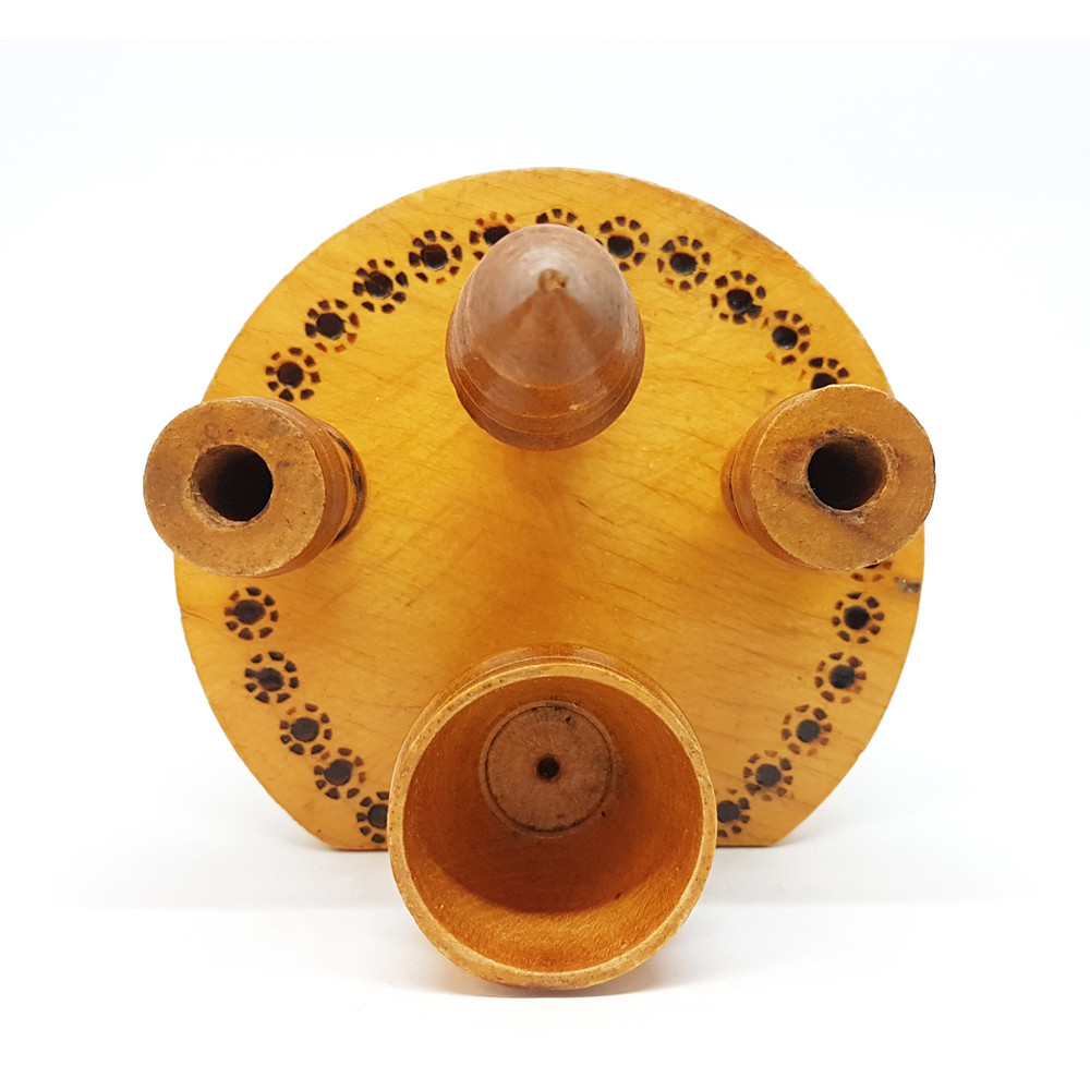 8 Vintage Wooden Pencil Holder Desktop device USSR 1970s.jpg