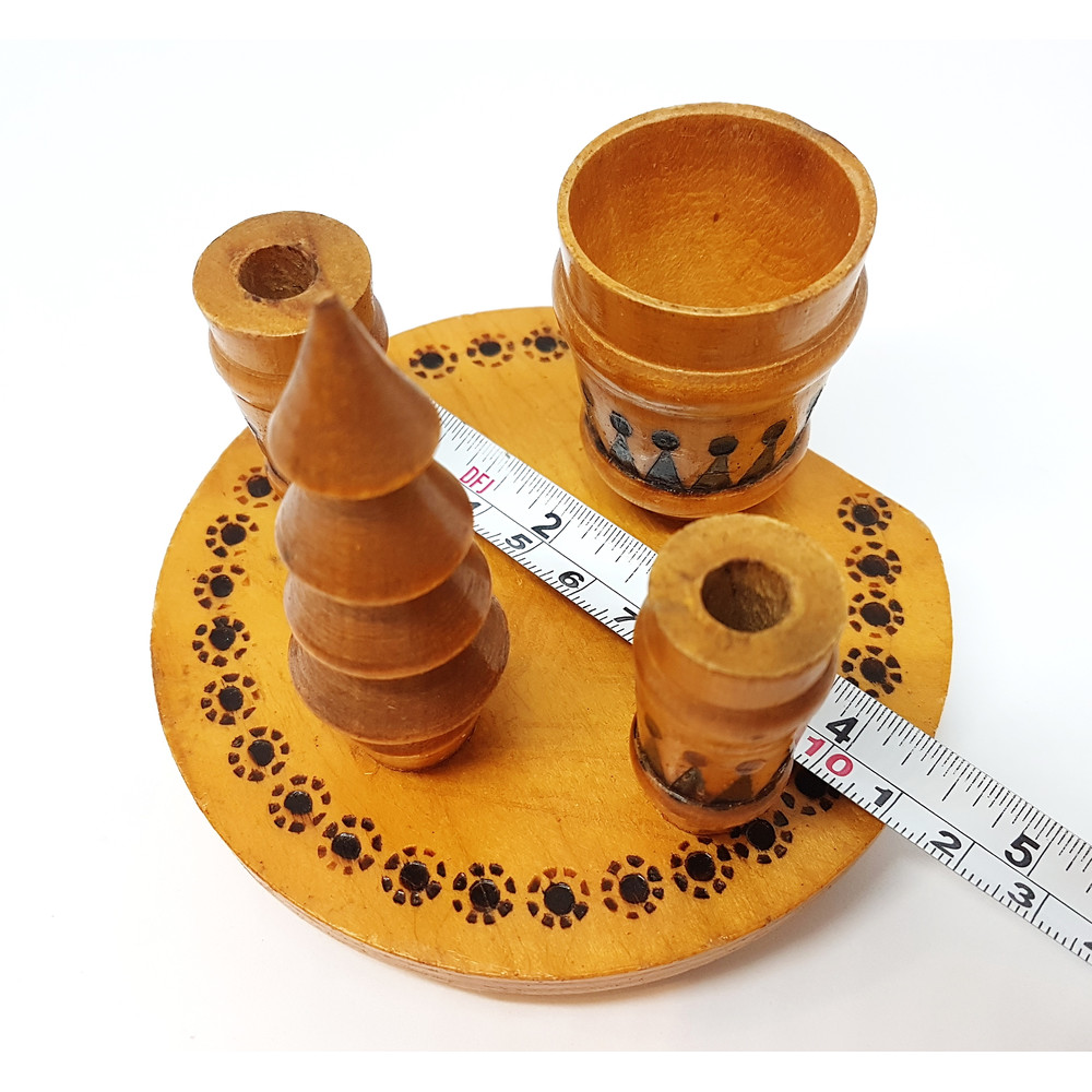 11 Vintage Wooden Pencil Holder Desktop device USSR 1970s.jpg