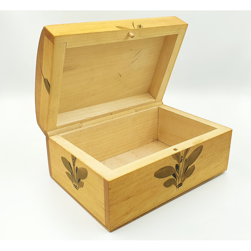 8 Vintage Wooden Casket box Gorodets painting Olympic Games in Moscow 1980.jpg