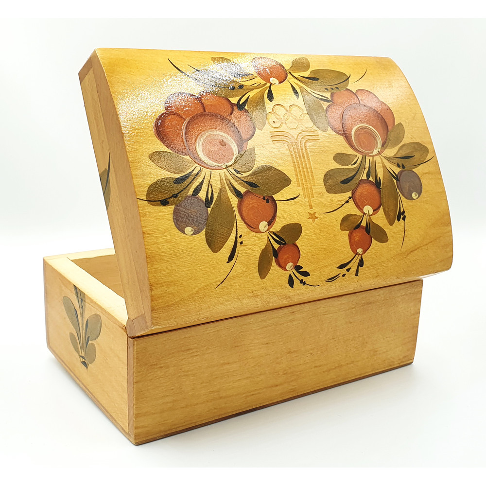 9 Vintage Wooden Casket box Gorodets painting Olympic Games in Moscow 1980.jpg