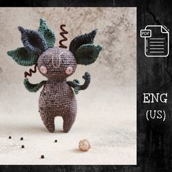 crochet pattern forest spirit / amigurumi forest spirit / diy handmade fantasy toy / digital file in english