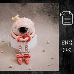crochet pattern monster / crochet ballerina doll pattern / amigurumi halloween / amigurumi monster toy