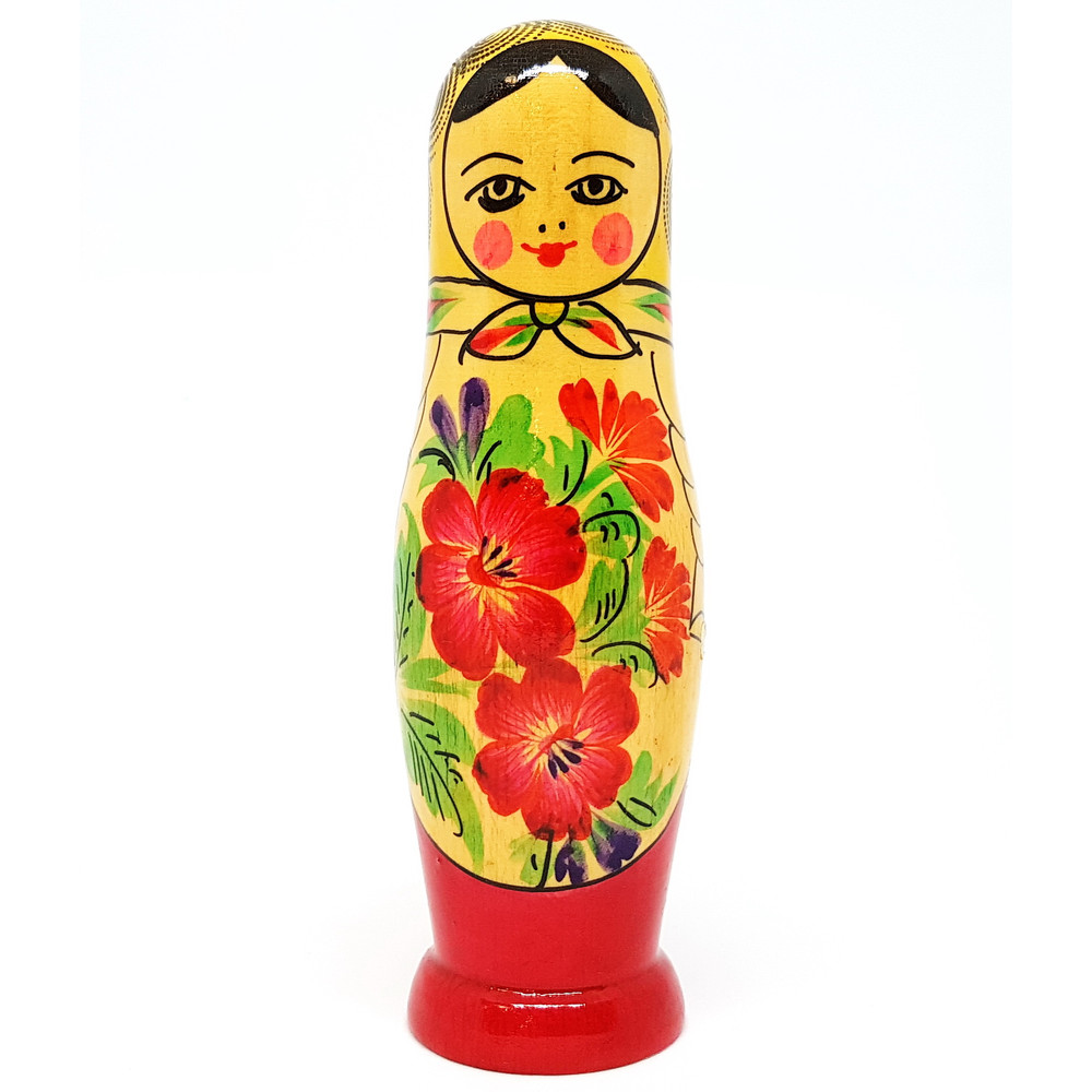 1 Vintage USSR Wooden Souvenir Nesting Doll MATRESHKA 1978 14 cm 5.5 incn.jpg