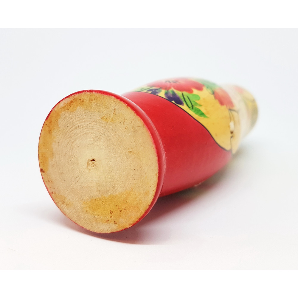 8 Vintage USSR Wooden Souvenir Nesting Doll MATRESHKA 1978 14 cm 5.5 incn.jpg