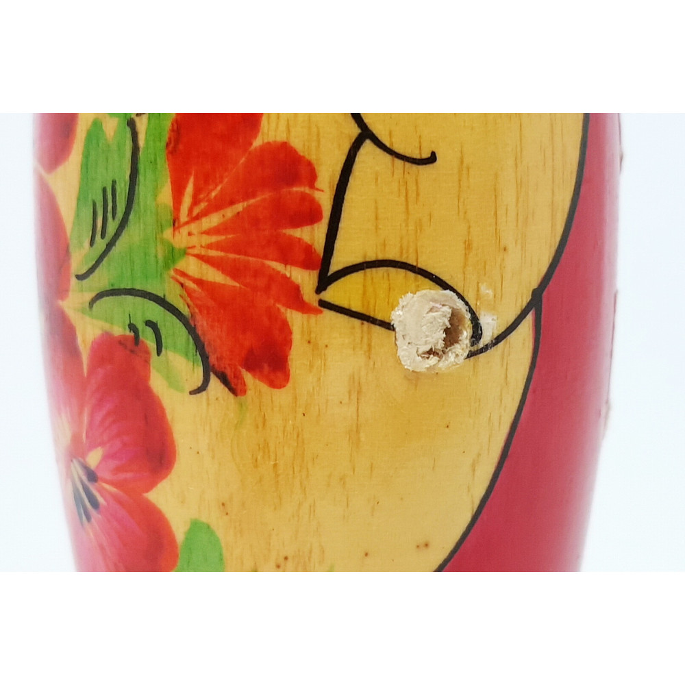 10 Vintage USSR Wooden Souvenir Nesting Doll MATRESHKA 1978 14 cm 5.5 incn.jpg