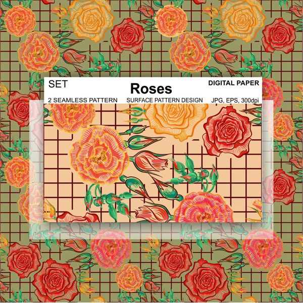 Roses-seamless-pattern-flowers