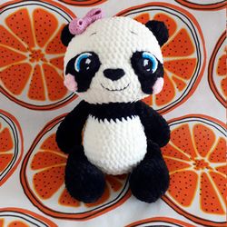 Plush teddy bear toy panda, baby shower gift, stuffed plush toy, birthday gift, toy for sleeping, toy for hugging