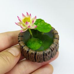 Miniature lotus, Handmade miniature flowers
