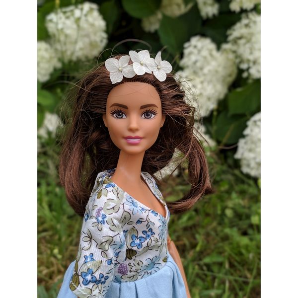 Barbie floral dress, cottagecore style doll clothes, provinc - Inspire  Uplift