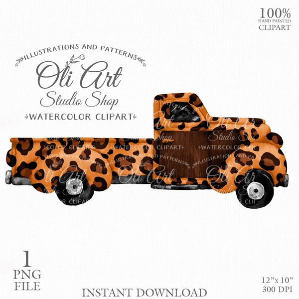 Truck leopard print clipart.jpg